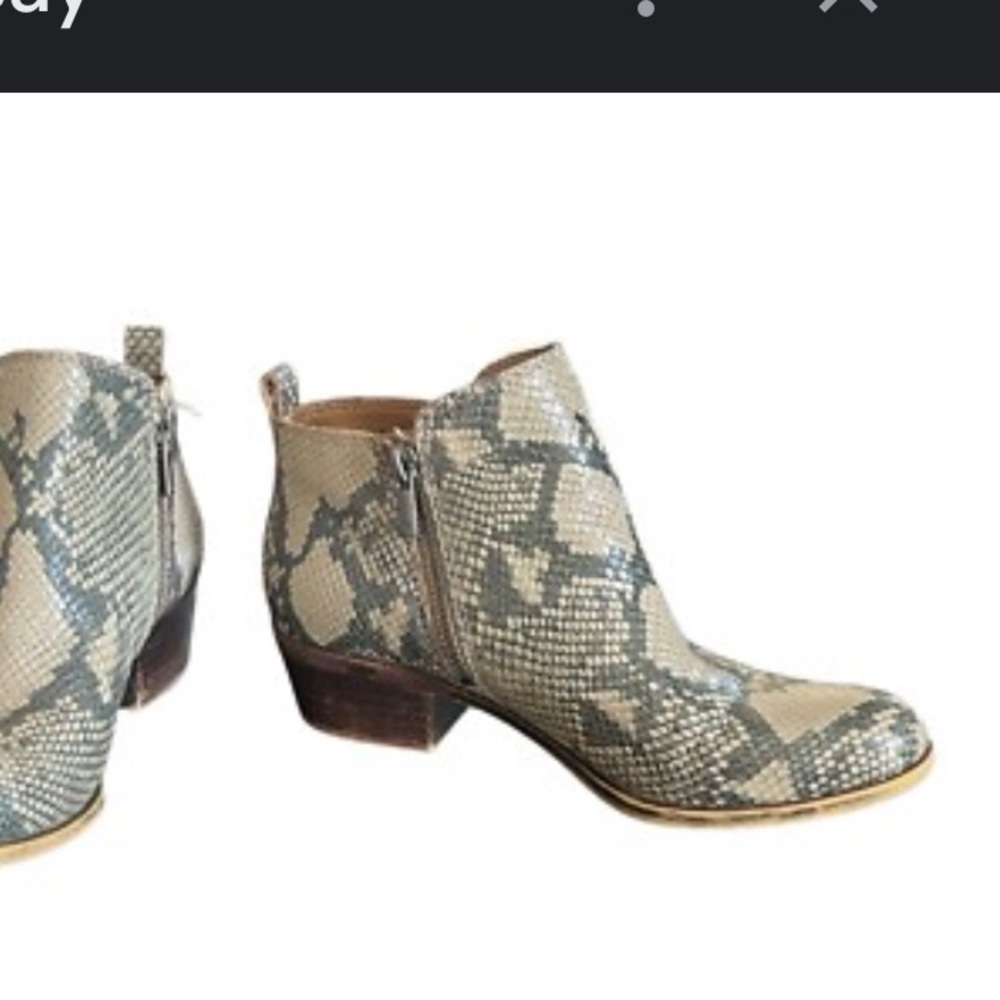 Lucky Brand Snakeskin Patterned Boots
